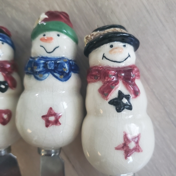 Set of 4 Snowmen Spreaders - Picture 5 of 5